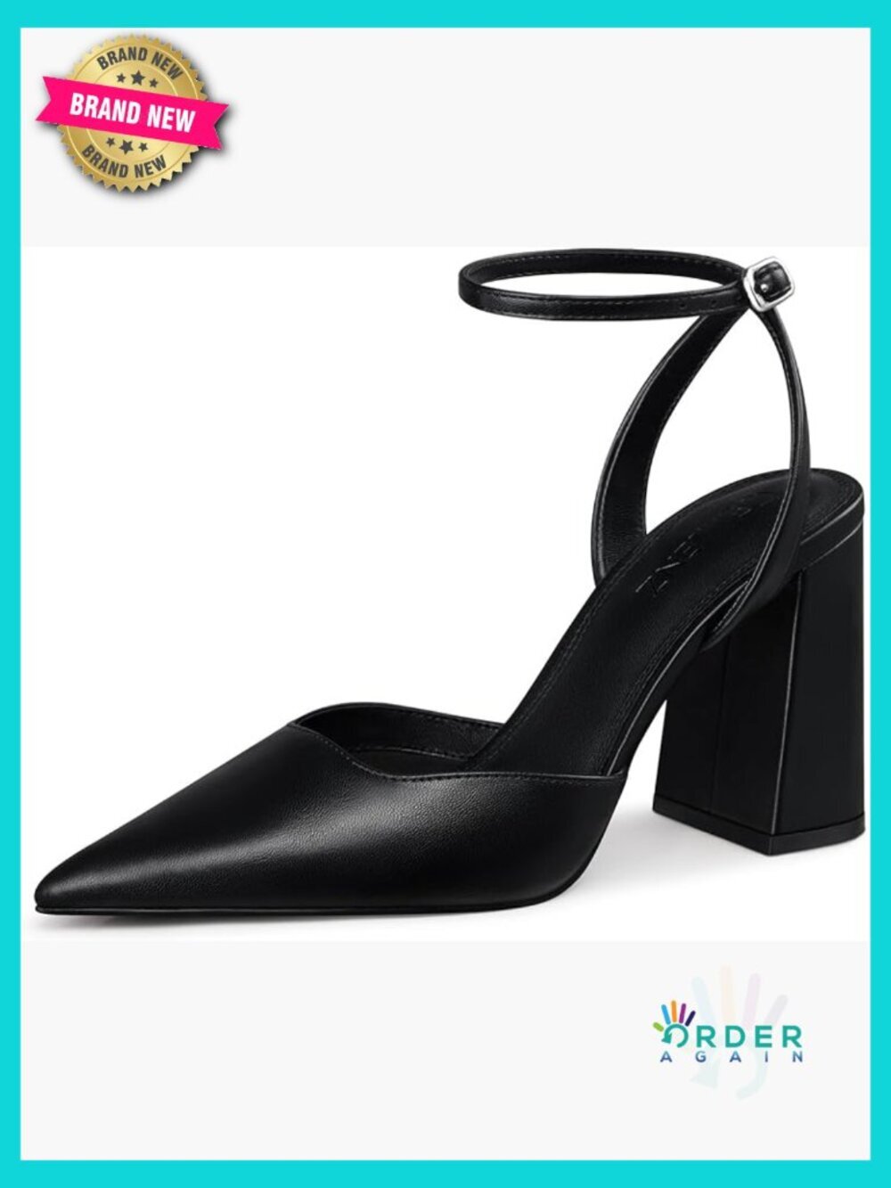 3.9 Inch Chunky Heel Pumps Block Heel Strappy Sexy Heels Party Dance Dress Shoes